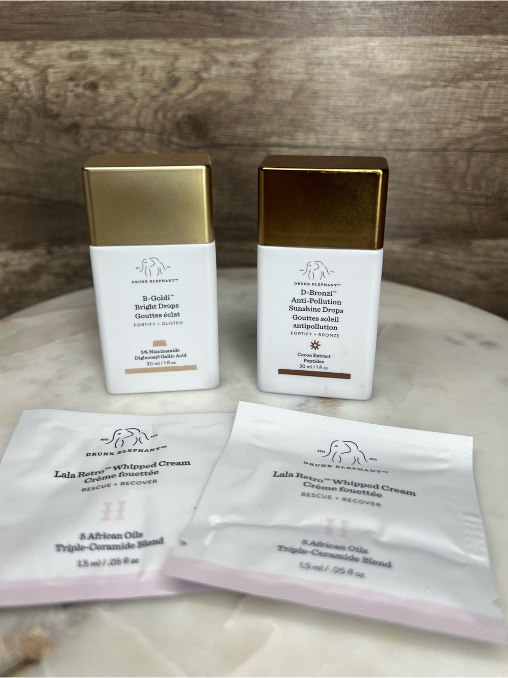 Drunk Elephant highlighter and bronzer drops B-Goldi & D-Bronzi (Set of 2)